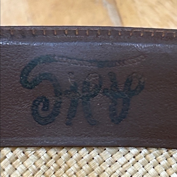 Tan Straw Cowboy Hat and leather interior band- rustic look by design - Picture 12 of 16